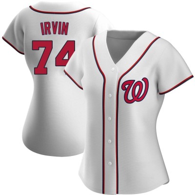 Women's Jake Irvin Washington Nationals Authentic White Home Jersey