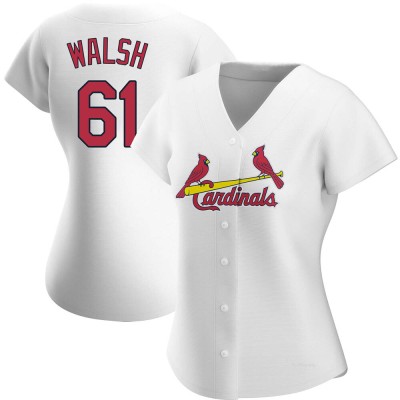 Women's Jake Walsh St. Louis Cardinals Replica White Home Jersey