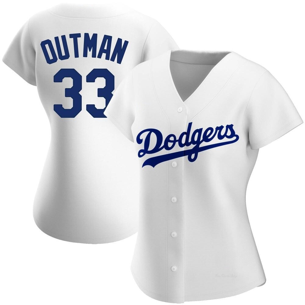 Women's James Outman Los Angeles Dodgers Authentic White Home Jersey