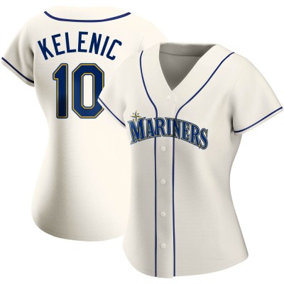 Women's Jarred Kelenic Seattle Mariners Replica Cream Alternate Jersey