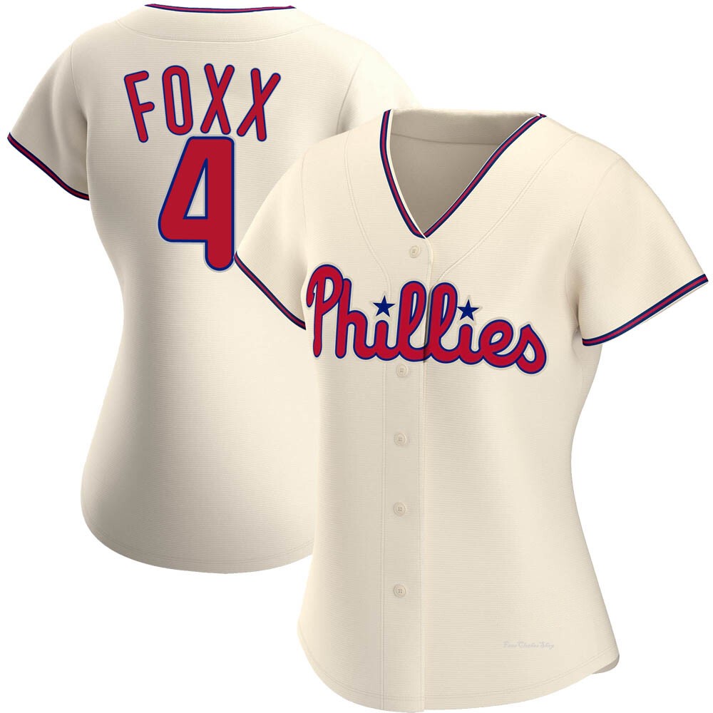 Women's Jimmy Foxx Philadelphia Phillies Replica Cream Alternate Jersey