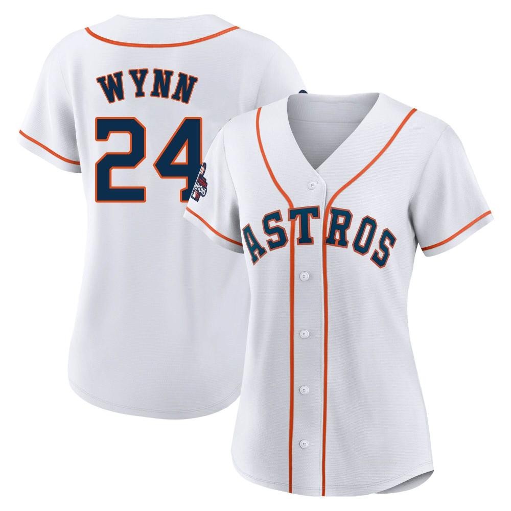 Women's Jimmy Wynn Houston Astros Authentic White 2022 World Series Champions Home Jersey
