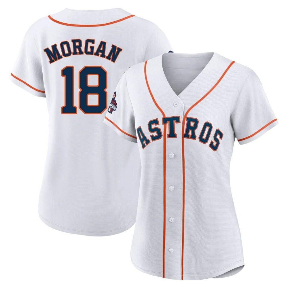 Women's Joe Morgan Houston Astros Replica White 2022 World Series Champions Home Jersey