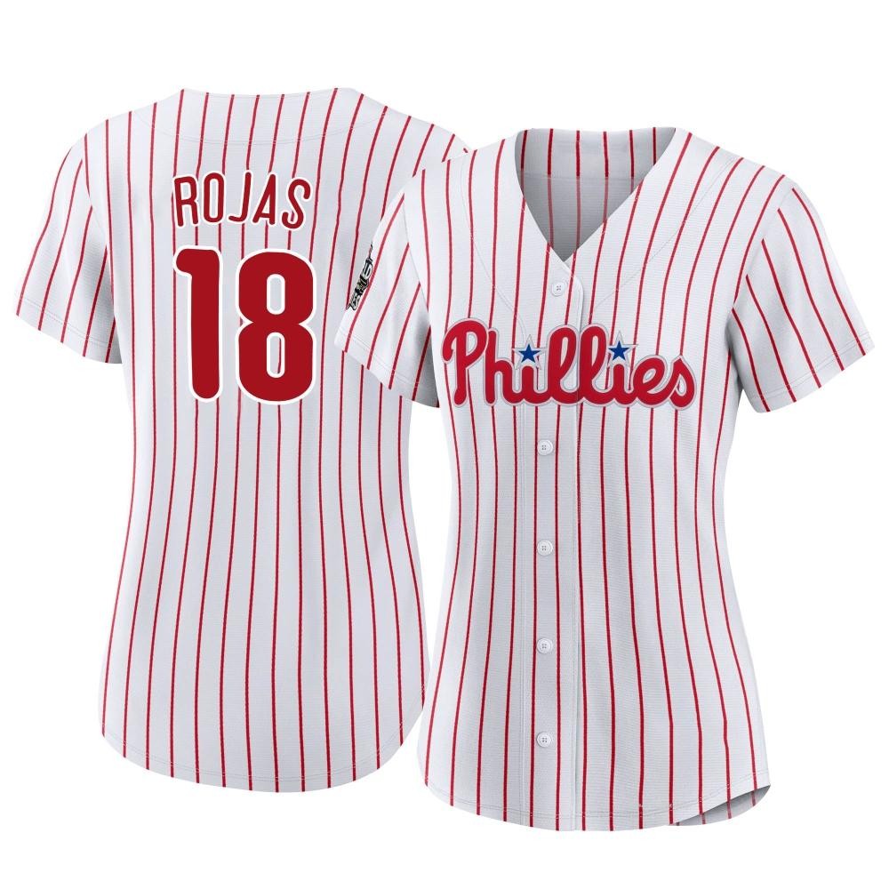 Women's Johan Rojas Philadelphia Phillies Authentic White 2022 World Series Home Jersey