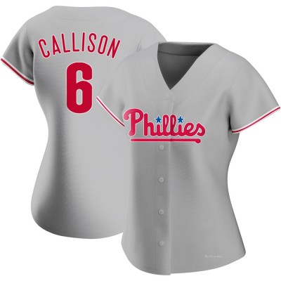 Women's Johnny Callison Philadelphia Phillies Replica Gray Road Jersey
