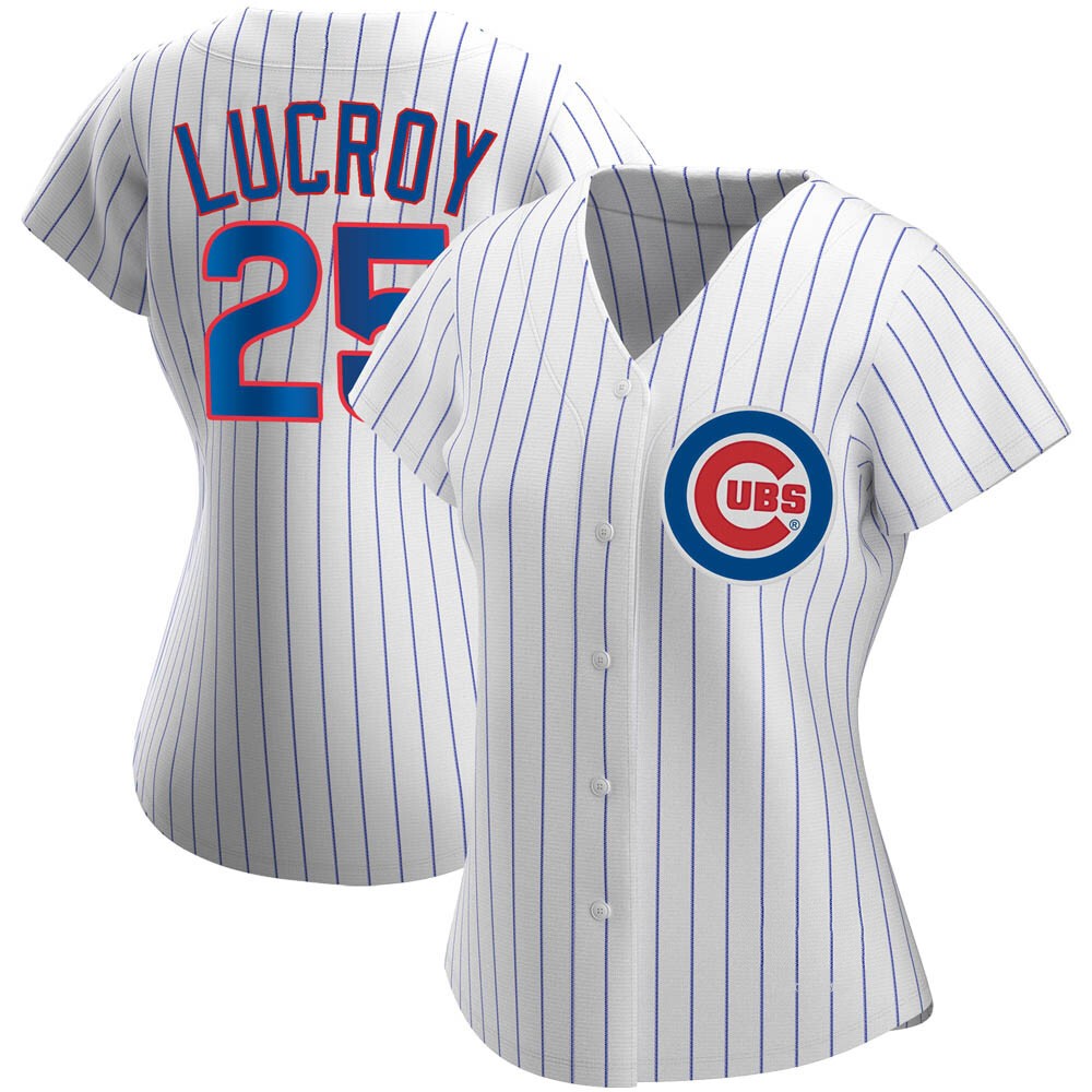 Women's Jonathan Lucroy Chicago Cubs Replica White Home Jersey