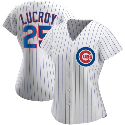 Women's Jonathan Lucroy Chicago Cubs Replica White Home Jersey