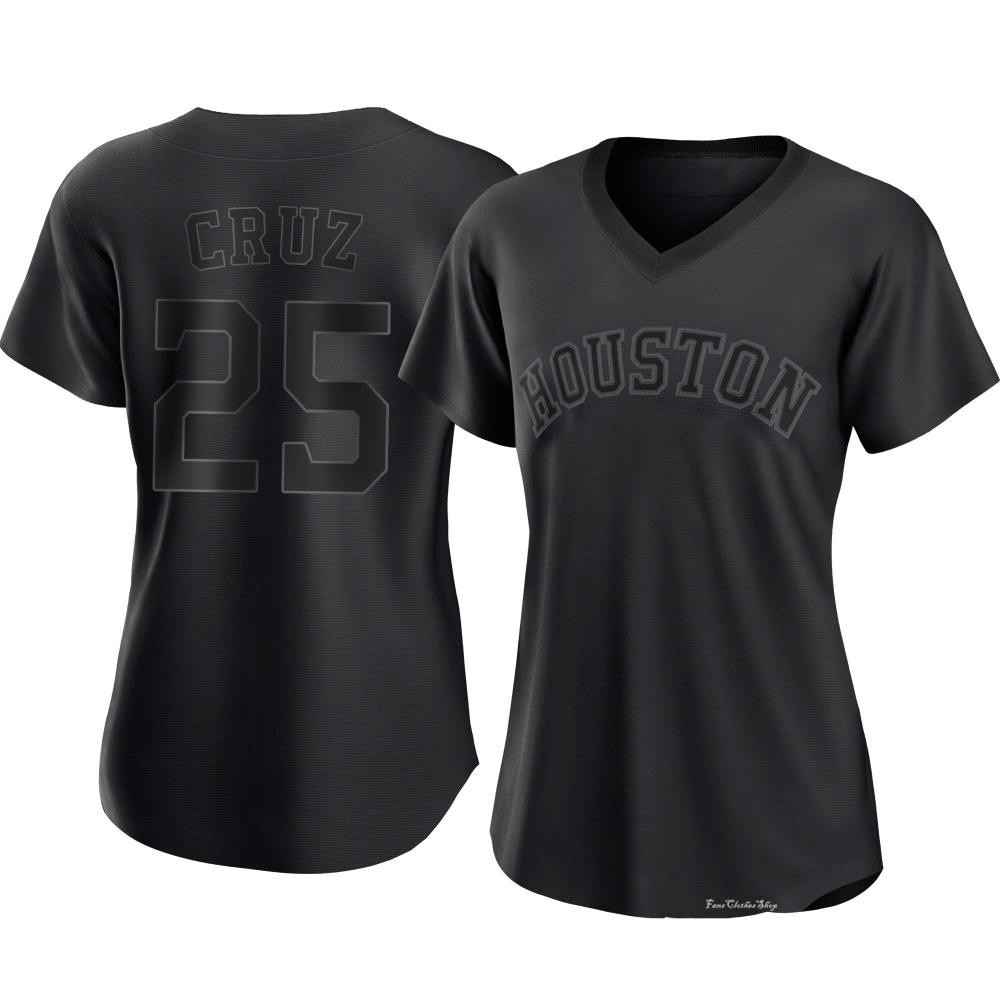 Women's Jose Cruz Jr. Houston Astros Replica Black Pitch Fashion Jersey
