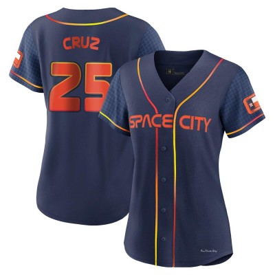 Women's Jose Cruz Jr. Houston Astros Replica Navy 2022 City Connect Jersey