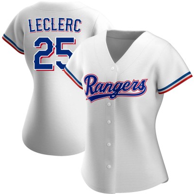 Women's Jose Leclerc Texas Rangers Authentic White Home Jersey