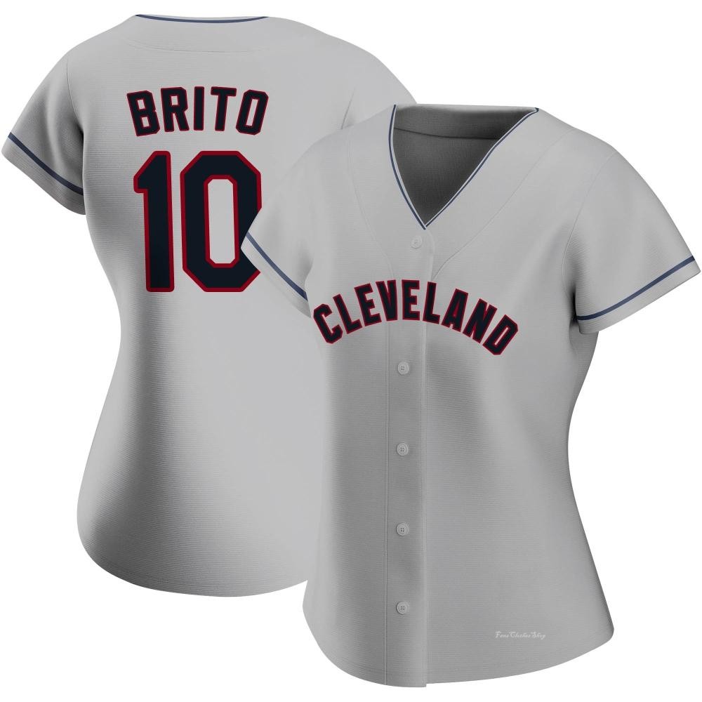 Women's Juan Brito Cleveland Guardians Authentic Gray Road Jersey