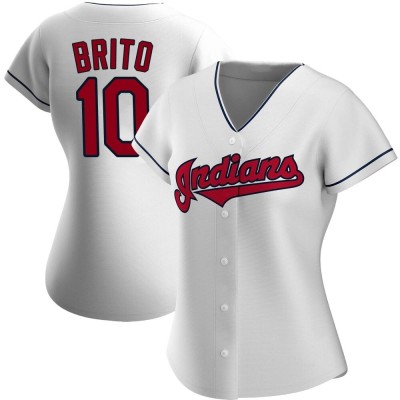 Women's Juan Brito Cleveland Guardians Authentic White Home Jersey