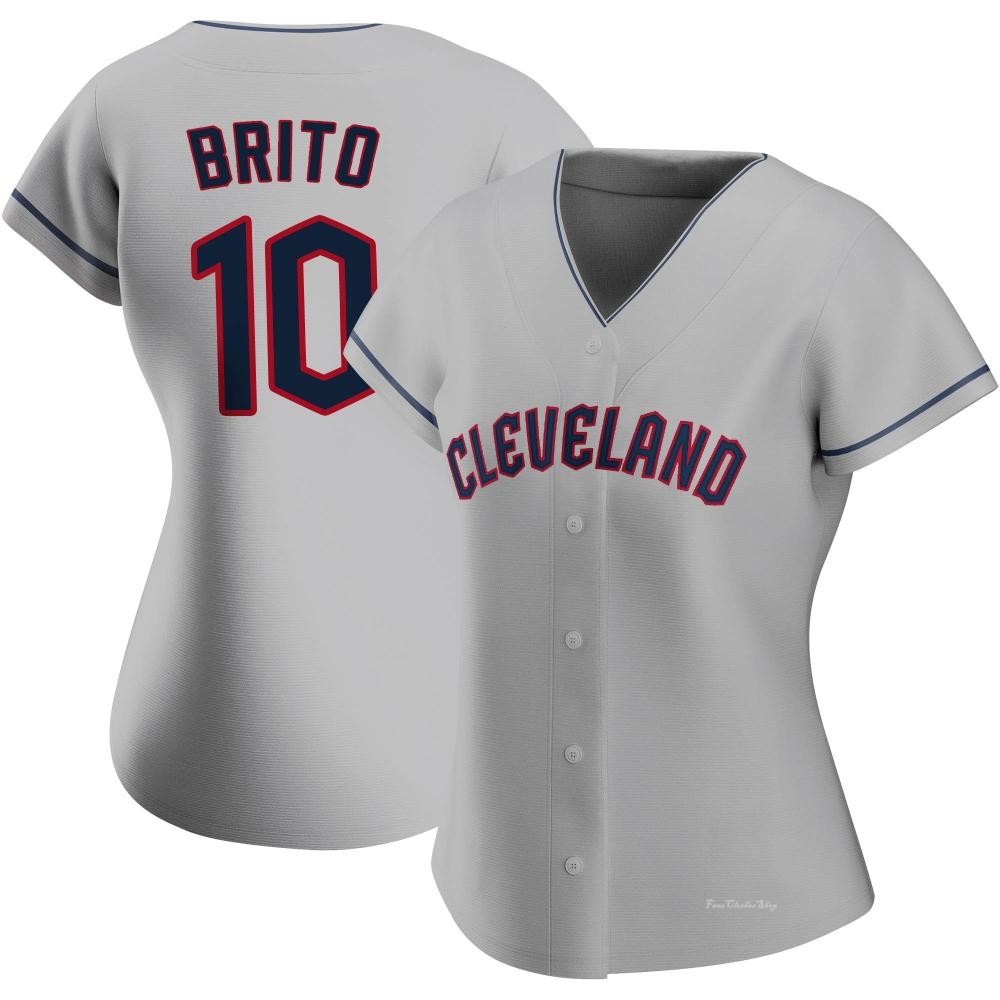 Women's Juan Brito Cleveland Guardians Replica Gray Road Jersey