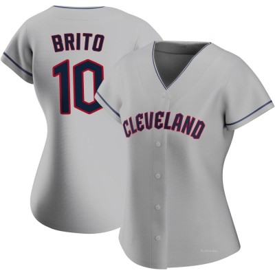 Women's Juan Brito Cleveland Guardians Replica Gray Road Jersey