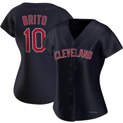 Women's Juan Brito Cleveland Guardians Replica Navy Alternate Jersey