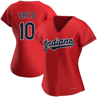 Women's Juan Brito Cleveland Guardians Replica Red Alternate Jersey
