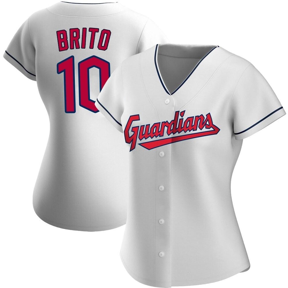 Women's Juan Brito Cleveland Guardians Replica White Home Jersey