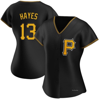 Women's Ke'Bryan Hayes Pittsburgh Pirates Replica Black Alternate Jersey