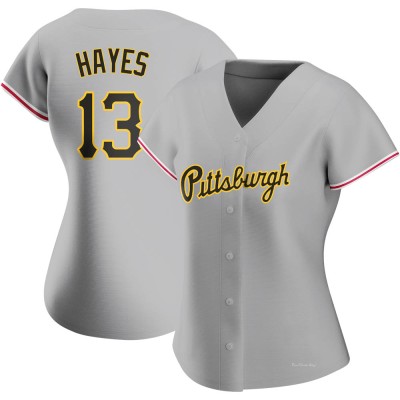 Women's Ke'Bryan Hayes Pittsburgh Pirates Replica Gray Road Jersey
