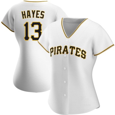 Women's Ke'Bryan Hayes Pittsburgh Pirates Replica White Home Jersey