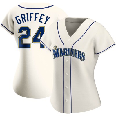 Women's Ken Griffey Seattle Mariners Replica Cream Alternate Jersey