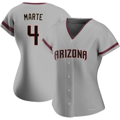 Women's Ketel Marte Arizona Diamondbacks Replica Gray Road Jersey