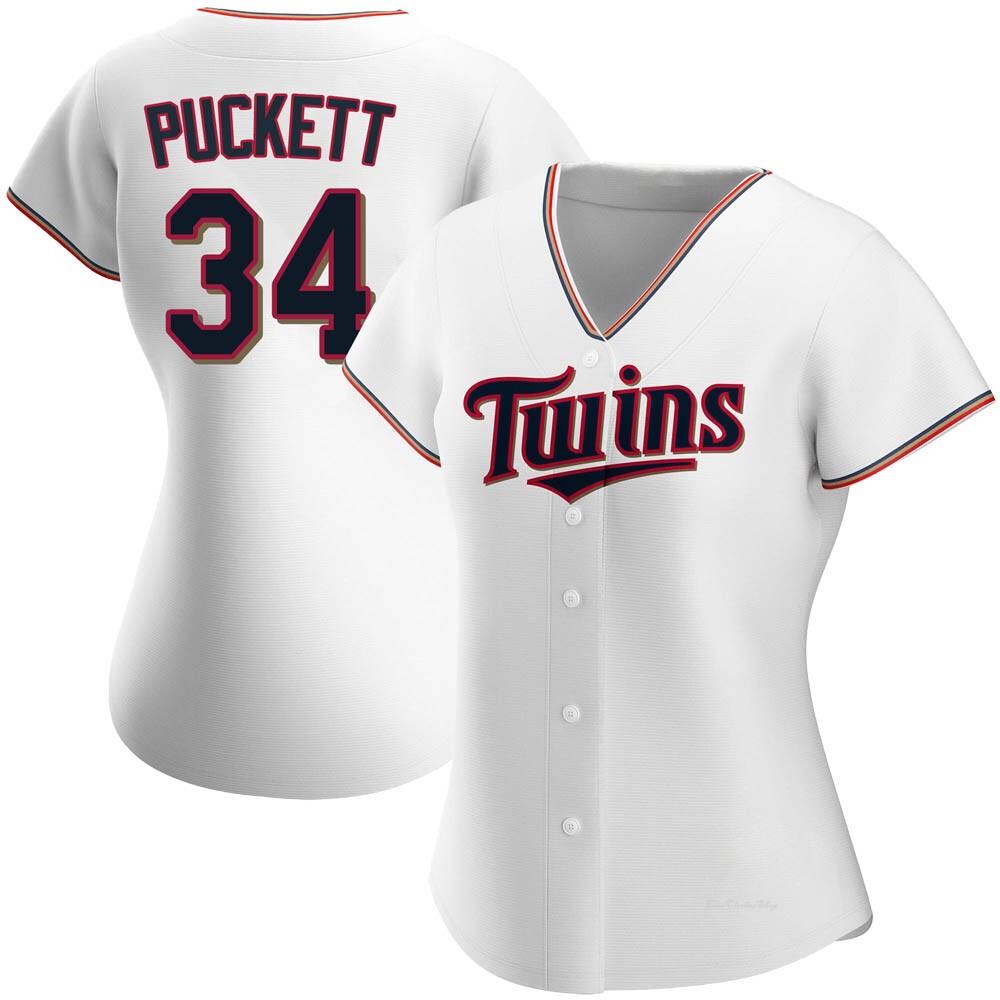 Women's Kirby Puckett Minnesota Twins Authentic White Home Jersey