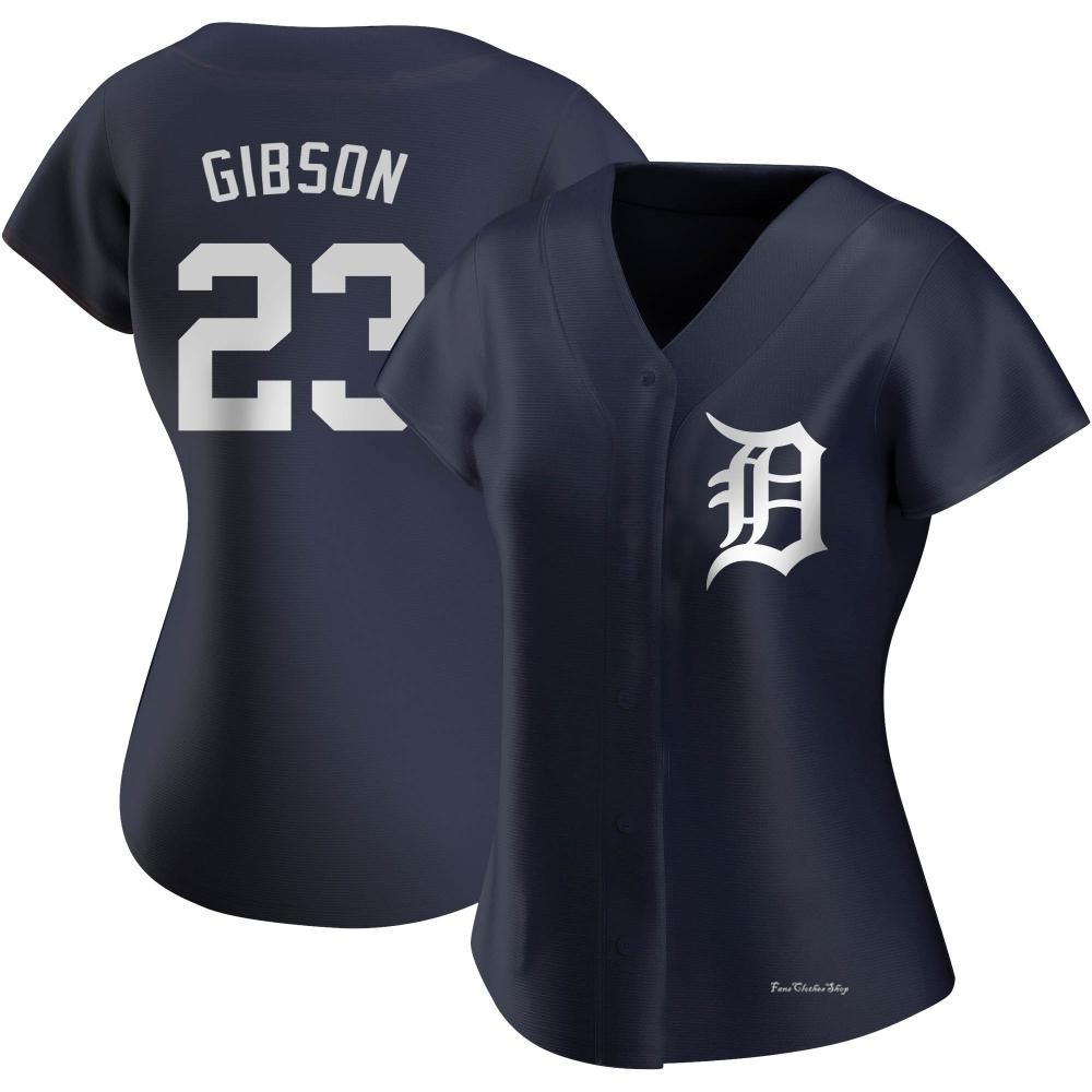 Women's Kirk Gibson Detroit Tigers Authentic Navy Alternate Jersey