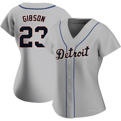 Women's Kirk Gibson Detroit Tigers Replica Gray Road Jersey