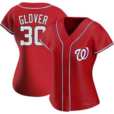 Women's Koda Glover Washington Nationals Replica Red Alternate Jersey