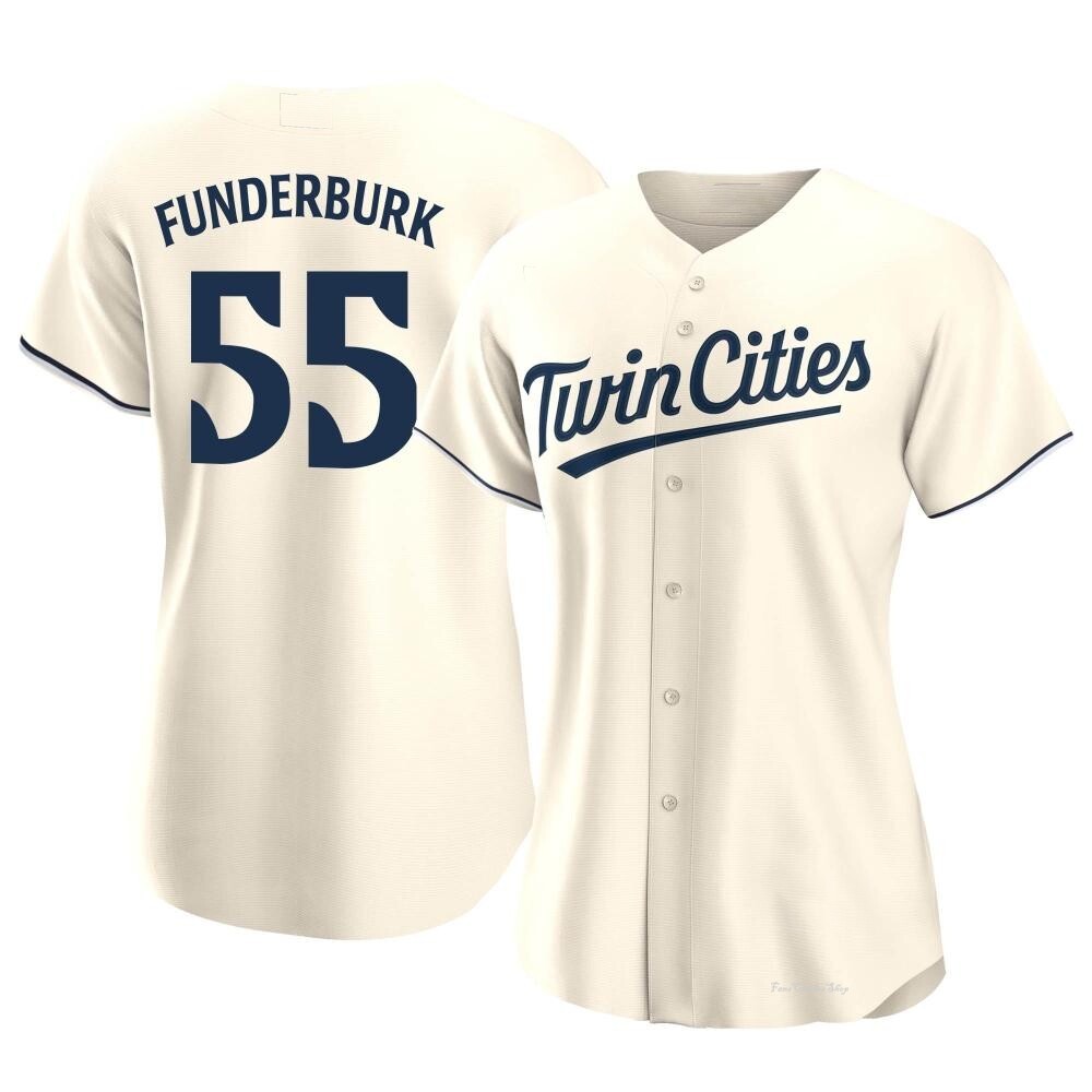 Women's Kody Funderburk Minnesota Twins Replica Cream Alternate Jersey