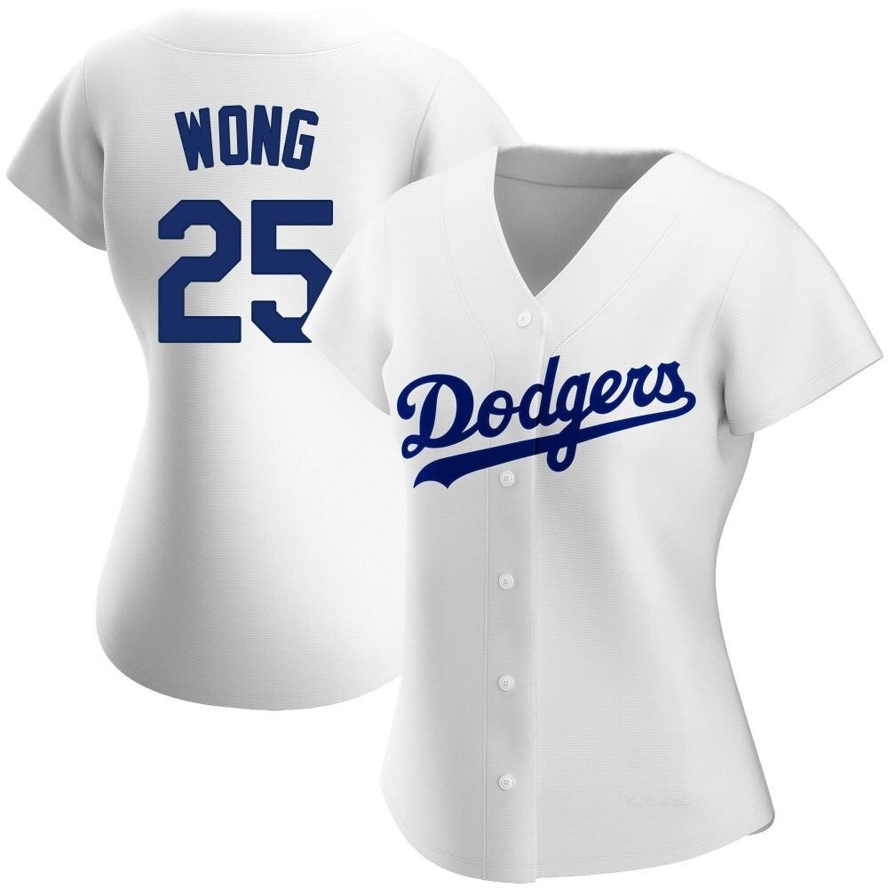 Kolten Wong Women's Nike White Los Angeles Dodgers Home Replica Custom Jersey Size: Large