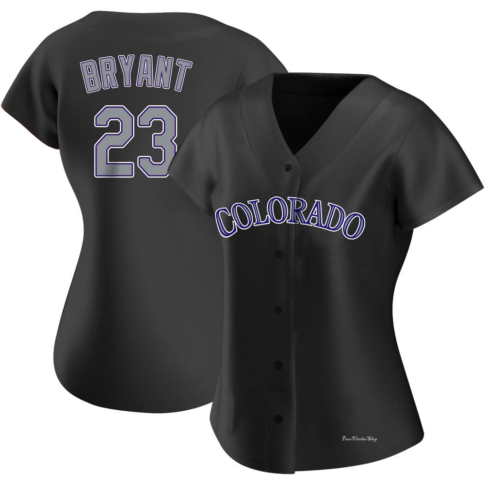 Women's Kris Bryant Colorado Rockies Authentic Black Alternate Jersey