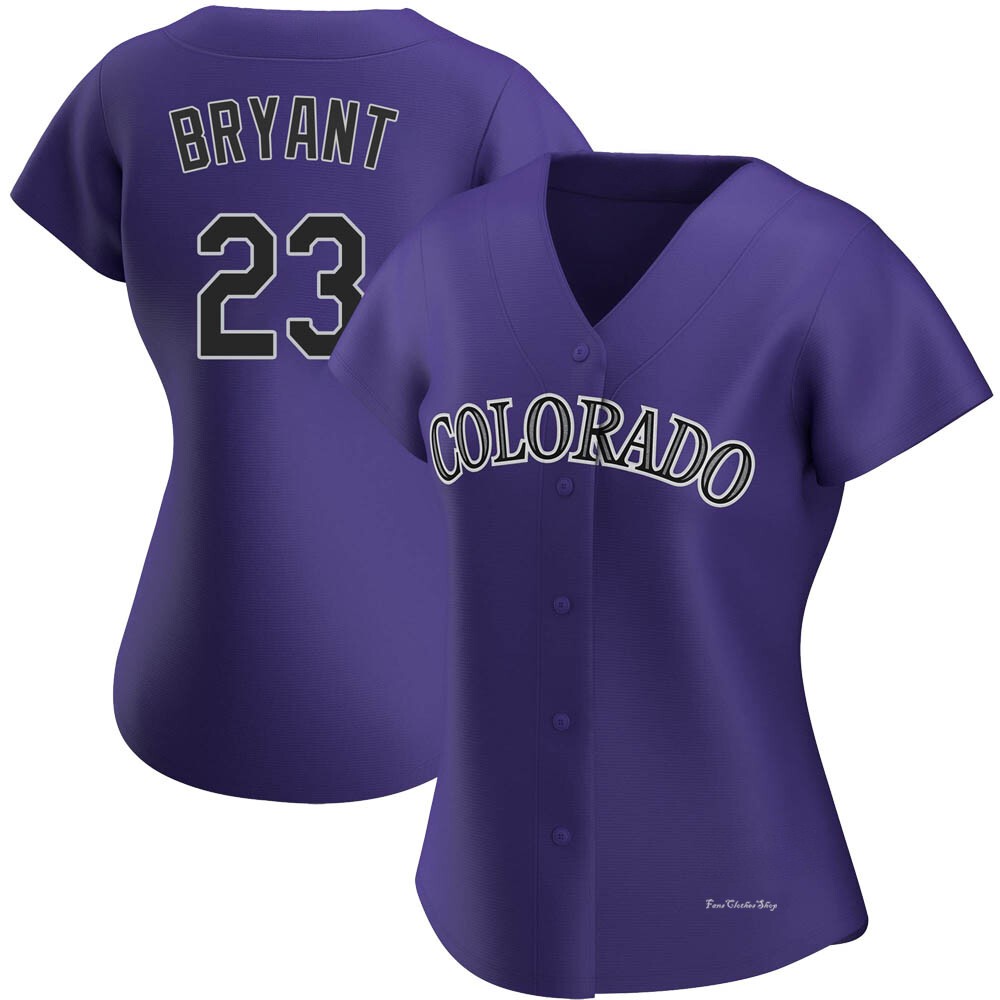 Women's Kris Bryant Colorado Rockies Authentic Purple Alternate Jersey