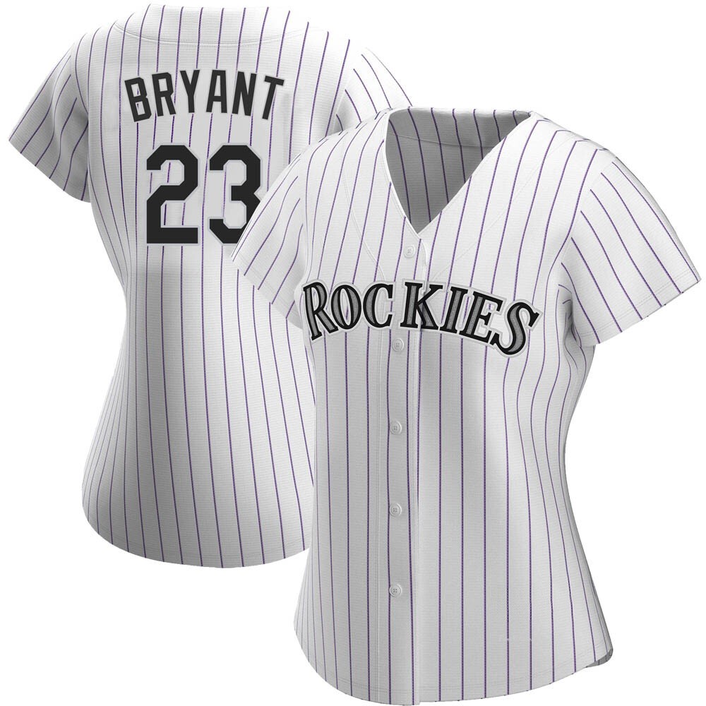 Women's Kris Bryant Colorado Rockies Authentic White Home Jersey