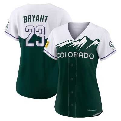Women's Kris Bryant Colorado Rockies Replica Green 2022 City Connect Jersey
