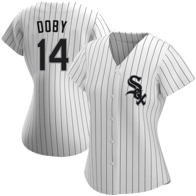 Women's Larry Doby Chicago White Sox Replica White Home Jersey