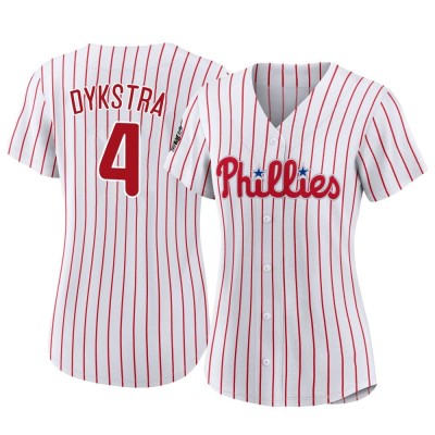 Women's Lenny Dykstra Philadelphia Phillies Authentic White 2022 World Series Home Jersey