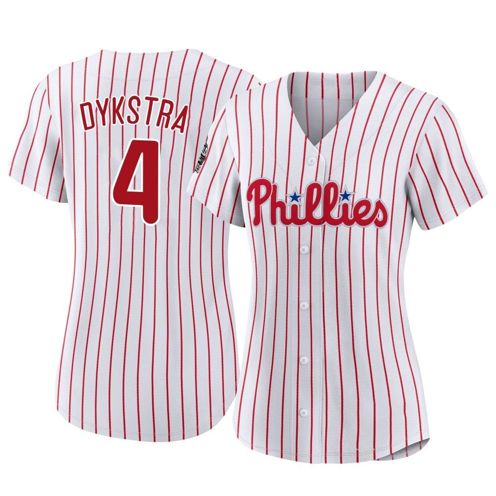 Women's Lenny Dykstra Philadelphia Phillies Replica White 2022 World Series Home Jersey