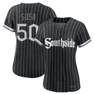 Women's Lenyn Sosa Chicago White Sox Replica Black 2021 City Connect Jersey