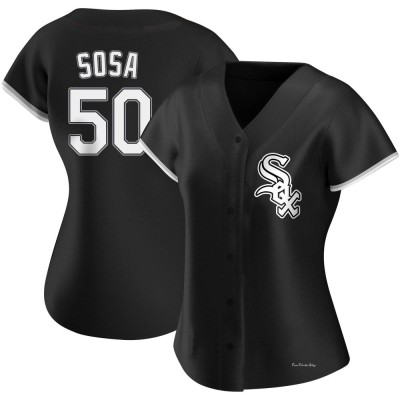 Women's Lenyn Sosa Chicago White Sox Replica Black Alternate Jersey