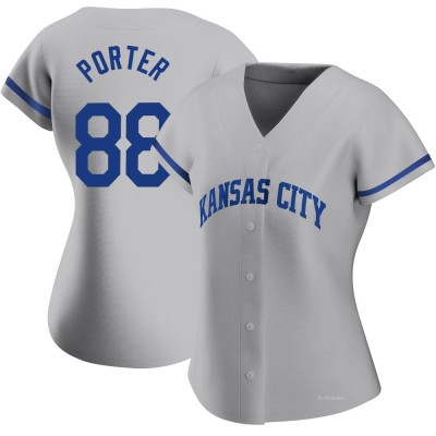 Women's Logan Porter Kansas City Royals Authentic Gray 2022 Road Jersey