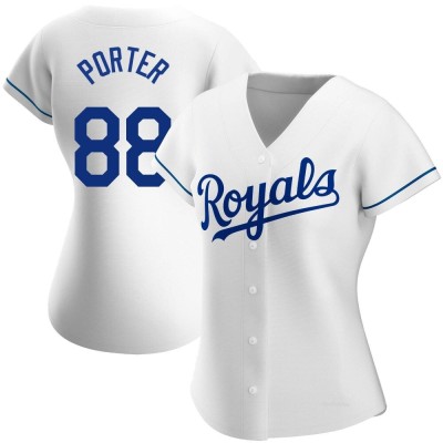 Women's Logan Porter Kansas City Royals Authentic White Home Jersey