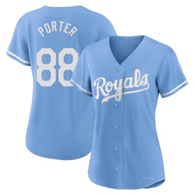 Women's Logan Porter Kansas City Royals Replica Light Blue 2022 Alternate Jersey