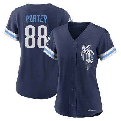 Women's Logan Porter Kansas City Royals Replica Navy 2022 City Connect Jersey
