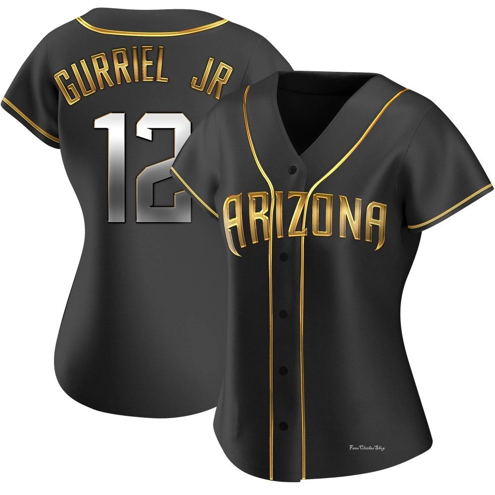 Women's Lourdes Gurriel Jr. Arizona Diamondbacks Replica Black Golden Alternate Jersey