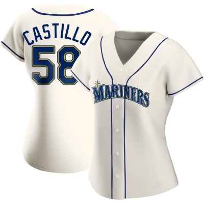 Women's Luis Castillo Seattle Mariners Replica Cream Alternate Jersey