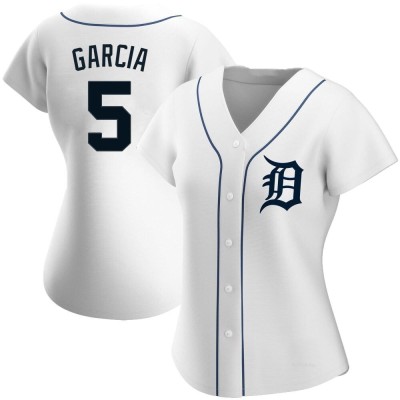 Women's Luis Garcia Detroit Tigers Authentic White Home Jersey