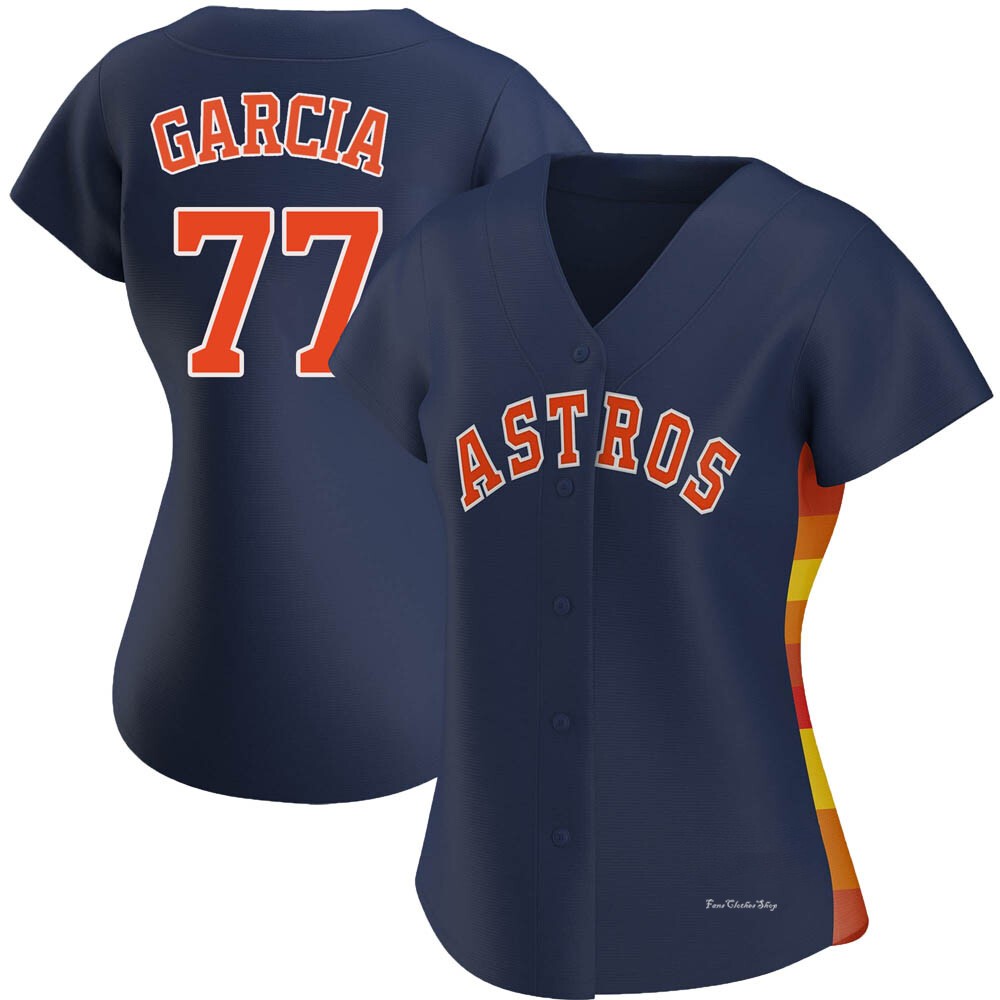 Women's Luis Garcia Houston Astros Authentic Navy Alternate Jersey