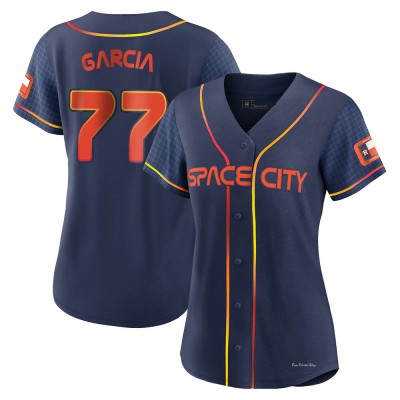Women's Luis Garcia Houston Astros Replica Navy 2022 City Connect Jersey